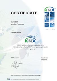 knx certyfikat